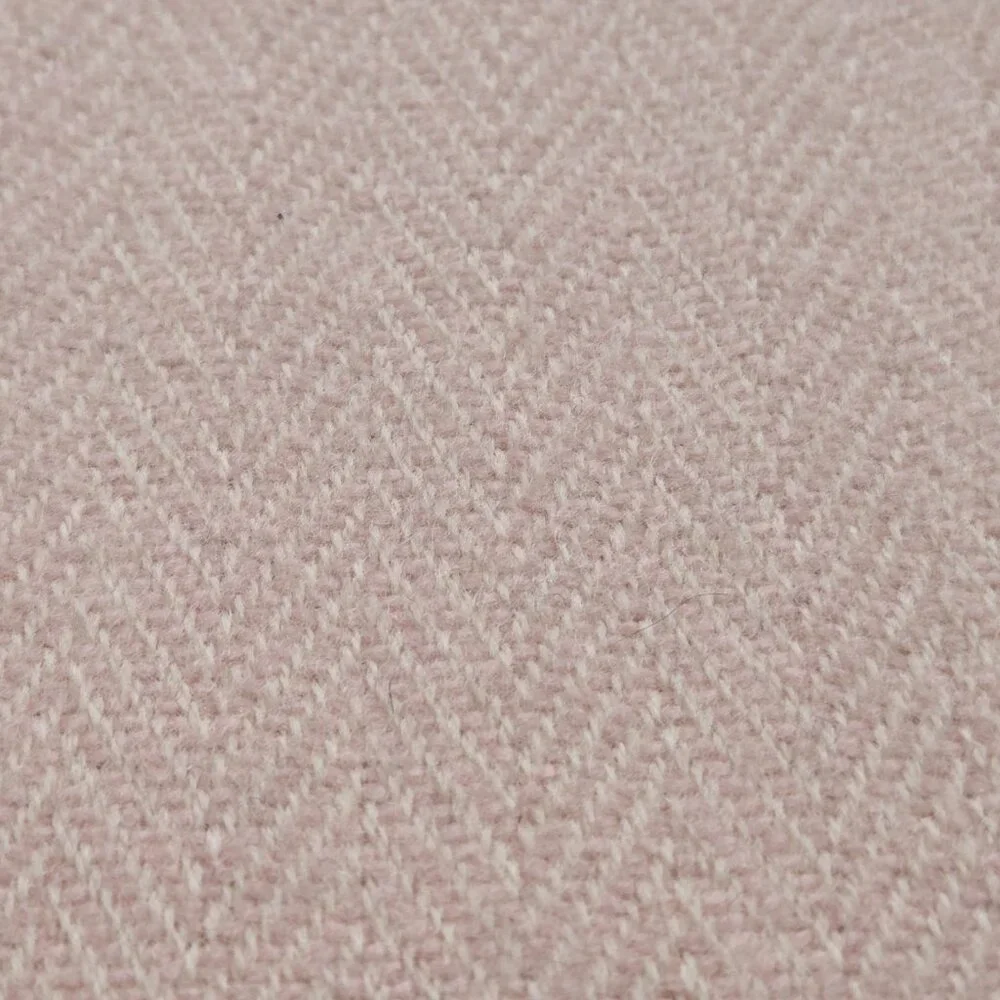 NWOT McNutt Cashmere Pink Herringbone Scarf Ireland - Picture 6 of 9